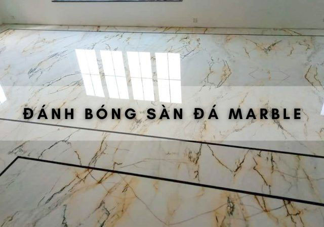 Sàn đá Marble đã được đánh bóng