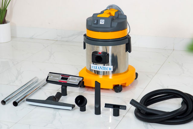 Máy hút bụi hút nước 15 lít nhãn hiệu Clean Tech