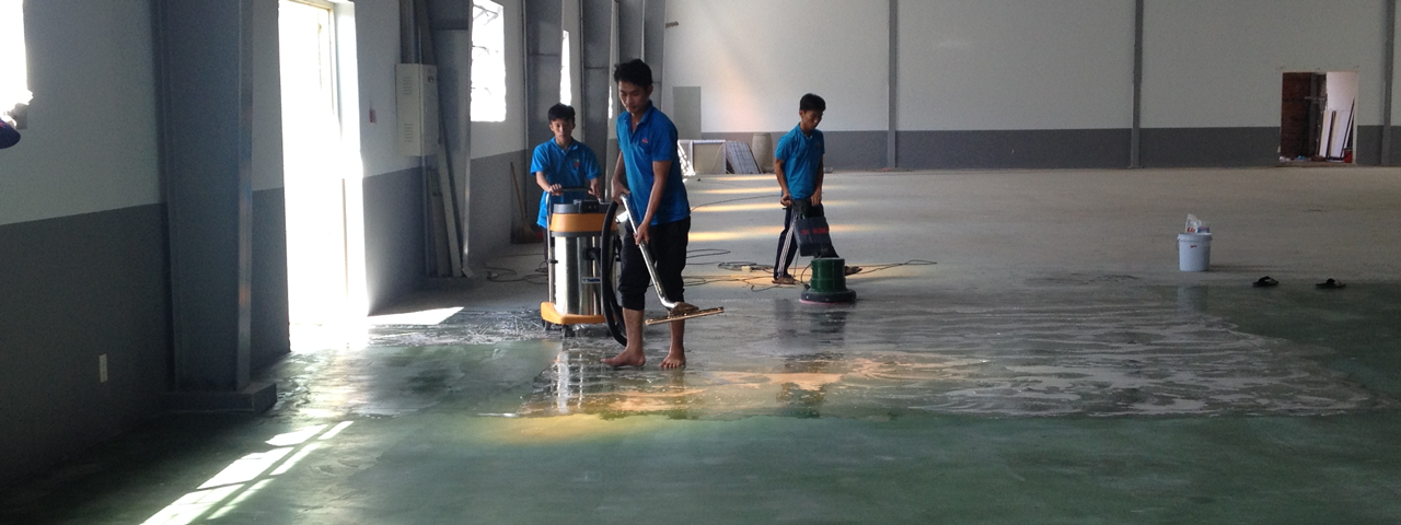 chà sàn Epoxy nhà xưởng