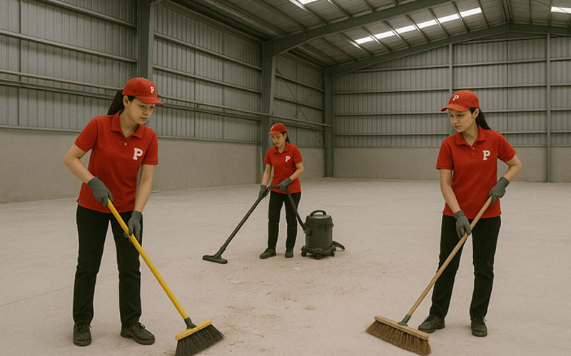 Tổng vệ sinh nhà xưởng sau xây dựng