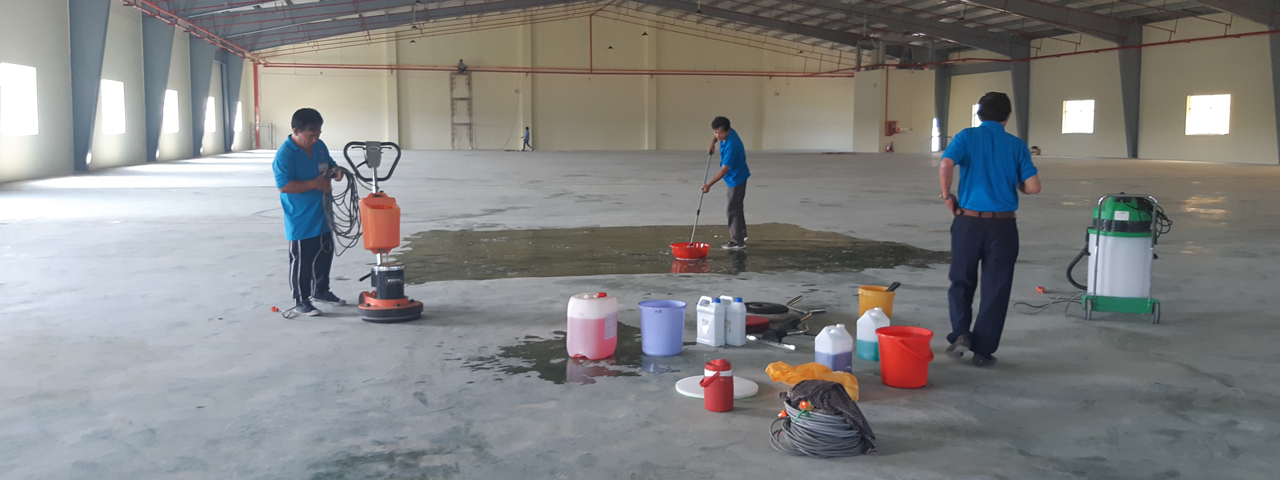 chà sàn nhà xưởng